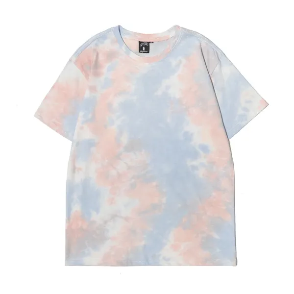 Design Abstract Brushstroke Print Black T-Shirt - 23