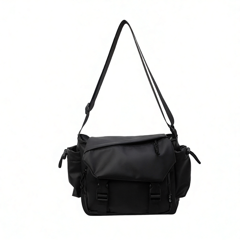 Utility Messenger Bag Black Crossbody