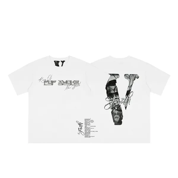 Pop Smoke x Faith T-Shirt White - 1