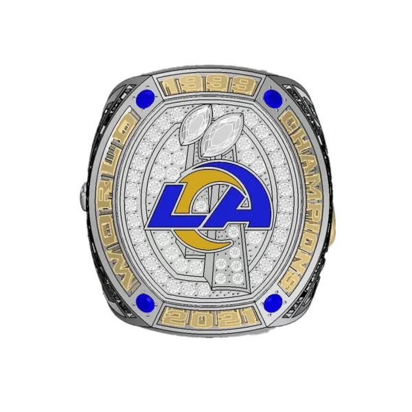 Design Kanjin Jewelry Custom NFL Championship Rings Set Silver Black Gold Jewelry Accessories - 16