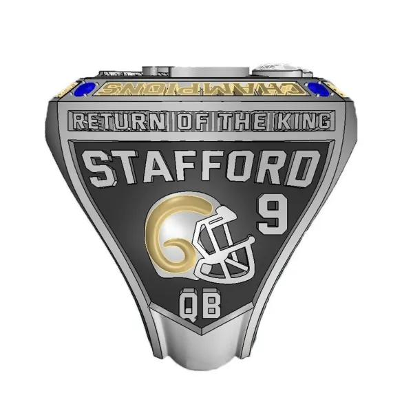 Design Kanjin Jewelry Custom NFL Championship Rings Set Silver Black Gold Jewelry Accessories - 17