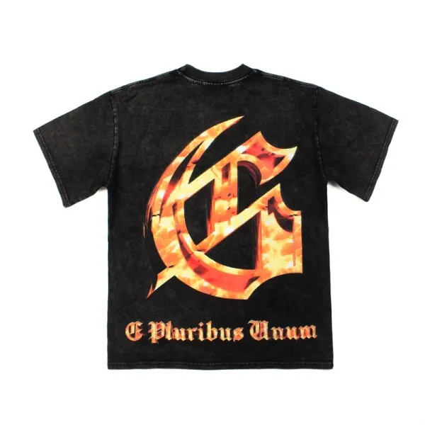 Godspeed Skeleton Newspaper Graphic T-Shirt Black - 50