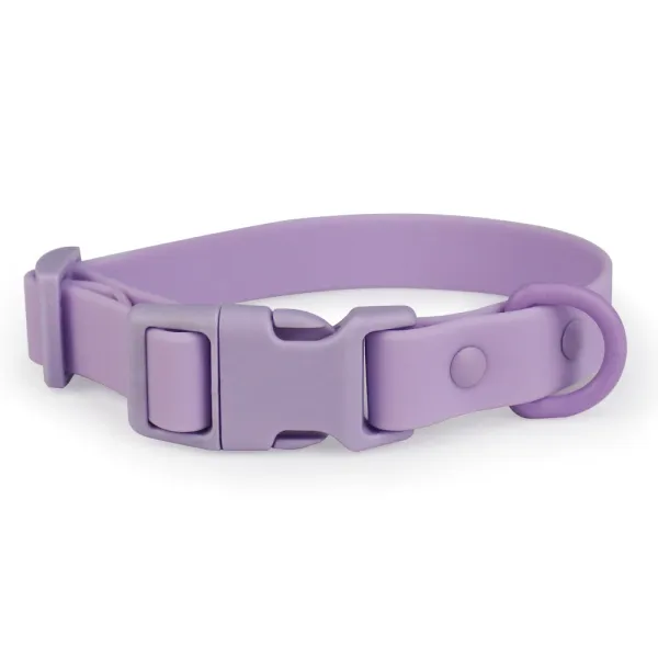 Design Silicone Pet Collar Lilac Accessories - 1