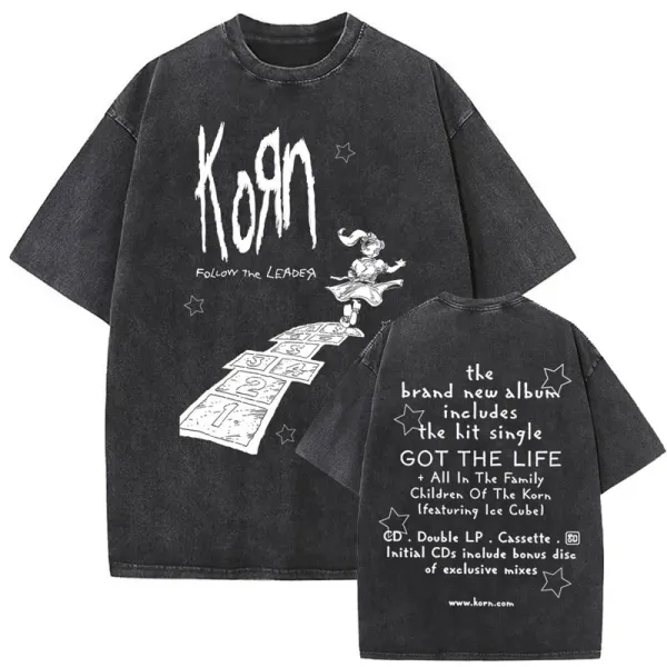 Design Korn Follow The Leader T-Shirt Black T-Shirts - 1