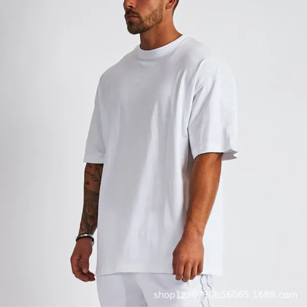 Design Oversized Plain White T-Shirt Tops.t Shirts - 4