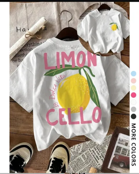Design Limoncello Lemon Graphic T-Shirt White - 1