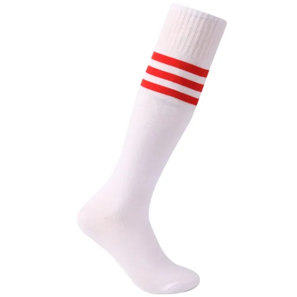 Adidas Originals Three-Stripe White Knee-High Socks - 1