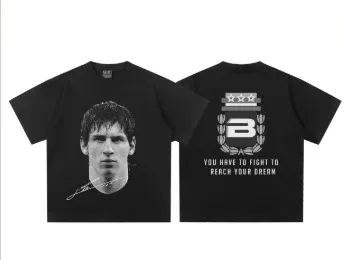 FC Barcelona Lionel Messi Portrait T-Shirt Black - 1