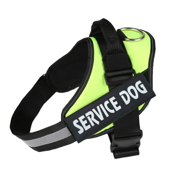 Design Service Dog Vest Harness Neon Green / Black Accessories - 1