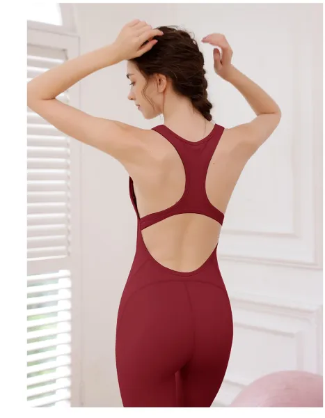 Design Racerback Cutout Bodysuit Black Activewear - 12