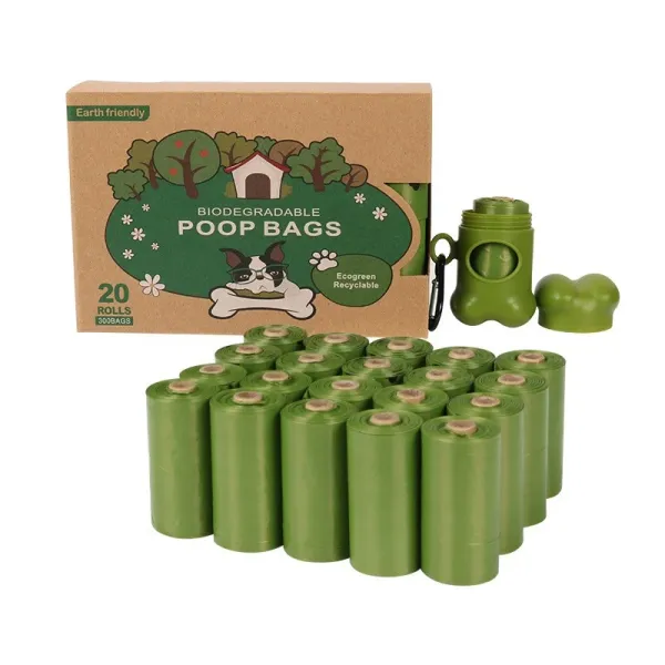 Design Poop Bags 360 Count Green Biodegradable Dog Waste Bags with Dispenser Bags - 17