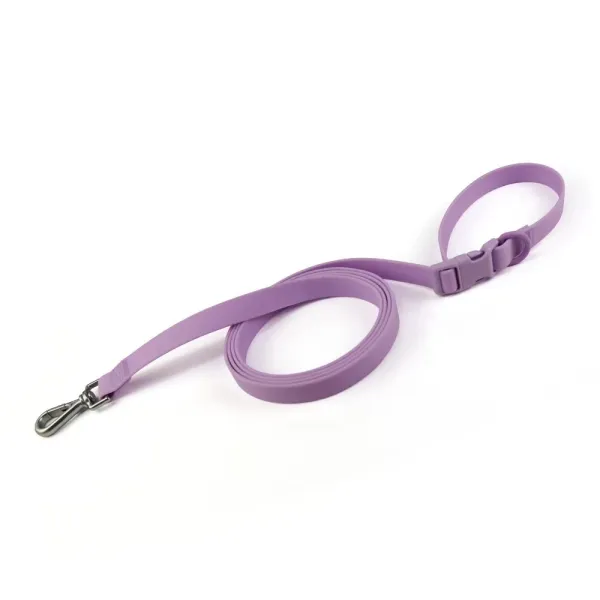 Design Silicone Dog Leash Purple Pet Accessory - 1
