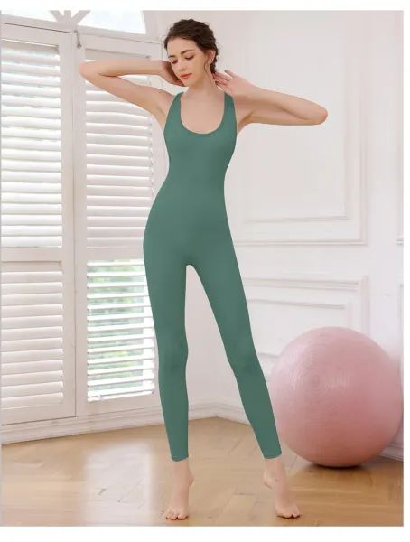 Design Racerback Cutout Bodysuit Black Activewear - 19