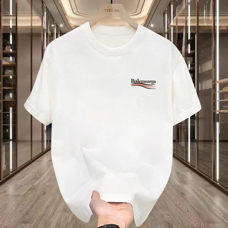 Design Balenciaga Logo Print Black T-Shirt T-Shirts - 3