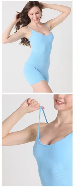 Design Ribbed Bodysuit Pink Activewear - 14