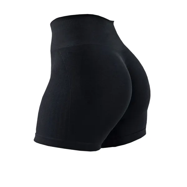 Design High-Waisted Sculpting Shorts Black - 1