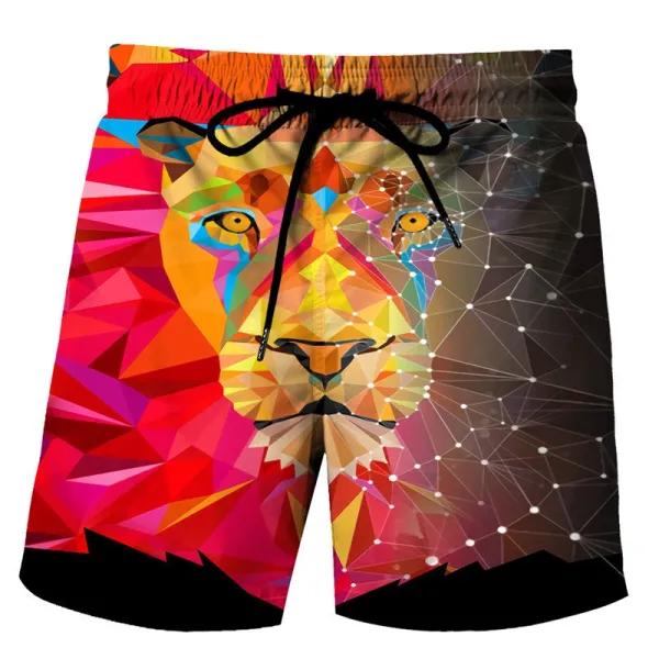 Design Akatsuki Cloud Print Swim Shorts Black Swimwear - 16