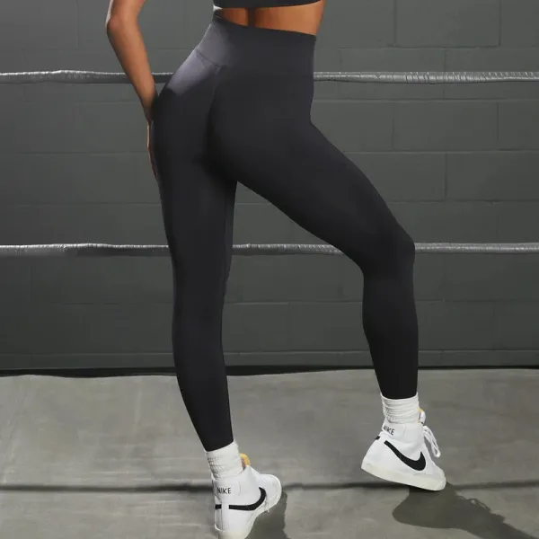 Design High-Waisted Compression Shorts Black - 15