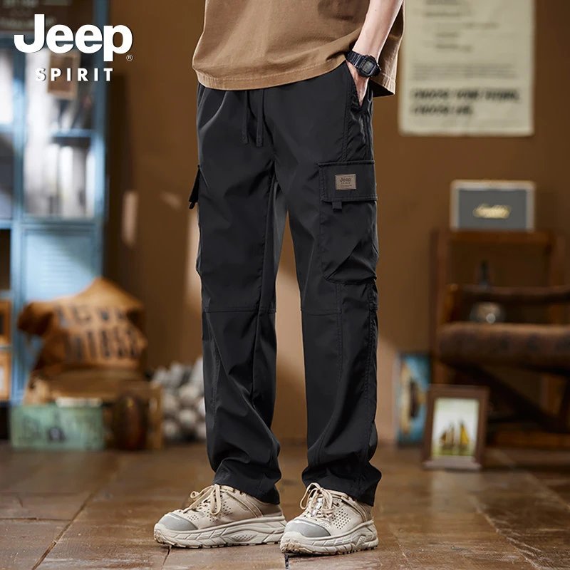 Design Jeep Spirit Cargo Pants Black Pants