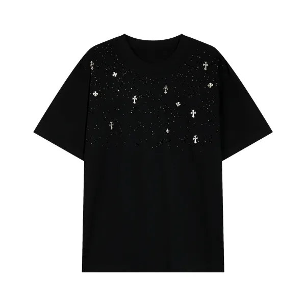 Chrome Hearts Cross Embroidered T-Shirt White - 32