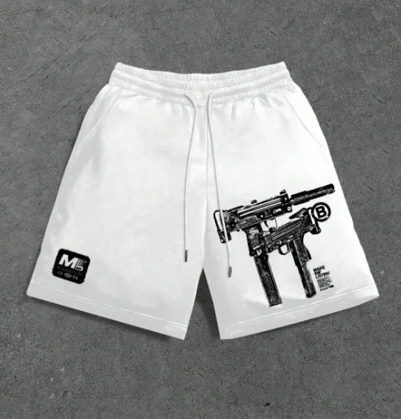 Saint Tears Leopard Print 'SAINT' Cross Shorts - 8