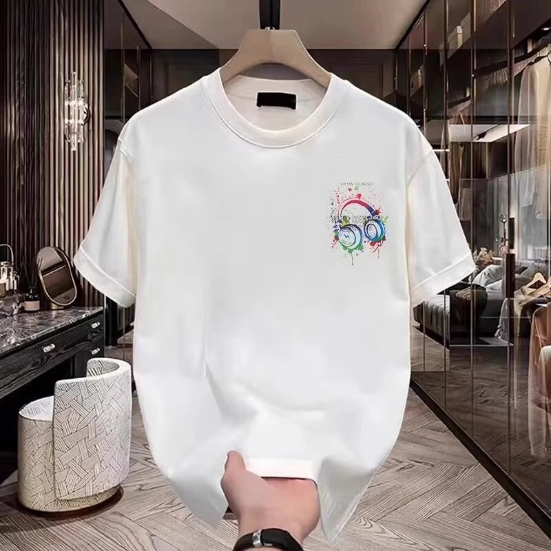 Design Basic Crew Neck White T-Shirt - 3