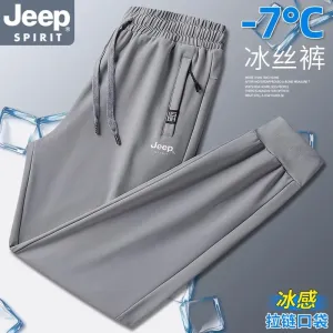 Design Jeep Spirit Ice Silk Pants Gray Pants