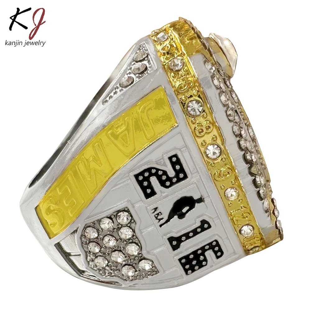 Design Cleveland Cavaliers NBA Championship Ring Replica Gold Multicolor Ring Jewelry - 5