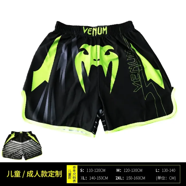 UFC x Venum Venum Sports Black Satin Muay Thai Shorts - 3