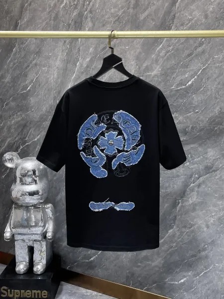 Chrome Hearts Floral Cross Logo White T-Shirt - 20