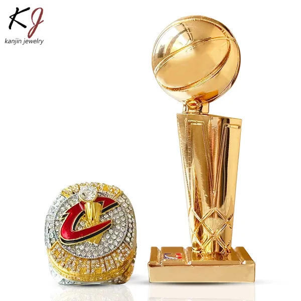 Design Kanjin Jewelry NBA Championship Trophy Replica Gold Decorative Trophy Accessories - 5