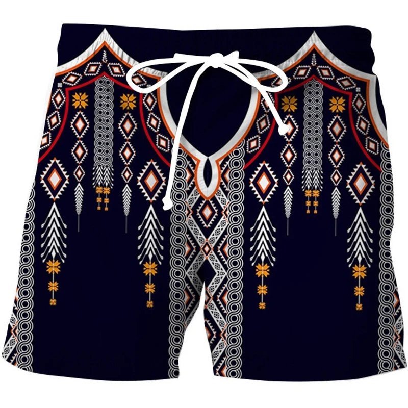 Design Striped Vertical Pattern Swim Trunks Swimwear - 4