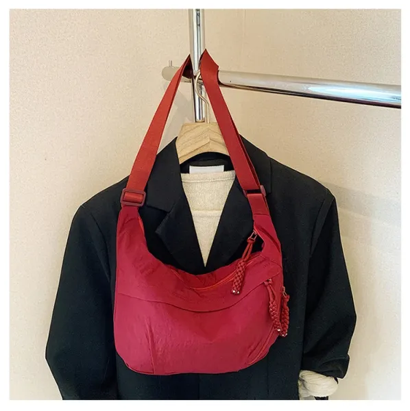 Design Hobo Bag Blue Minimalist Shoulder Bag - 35