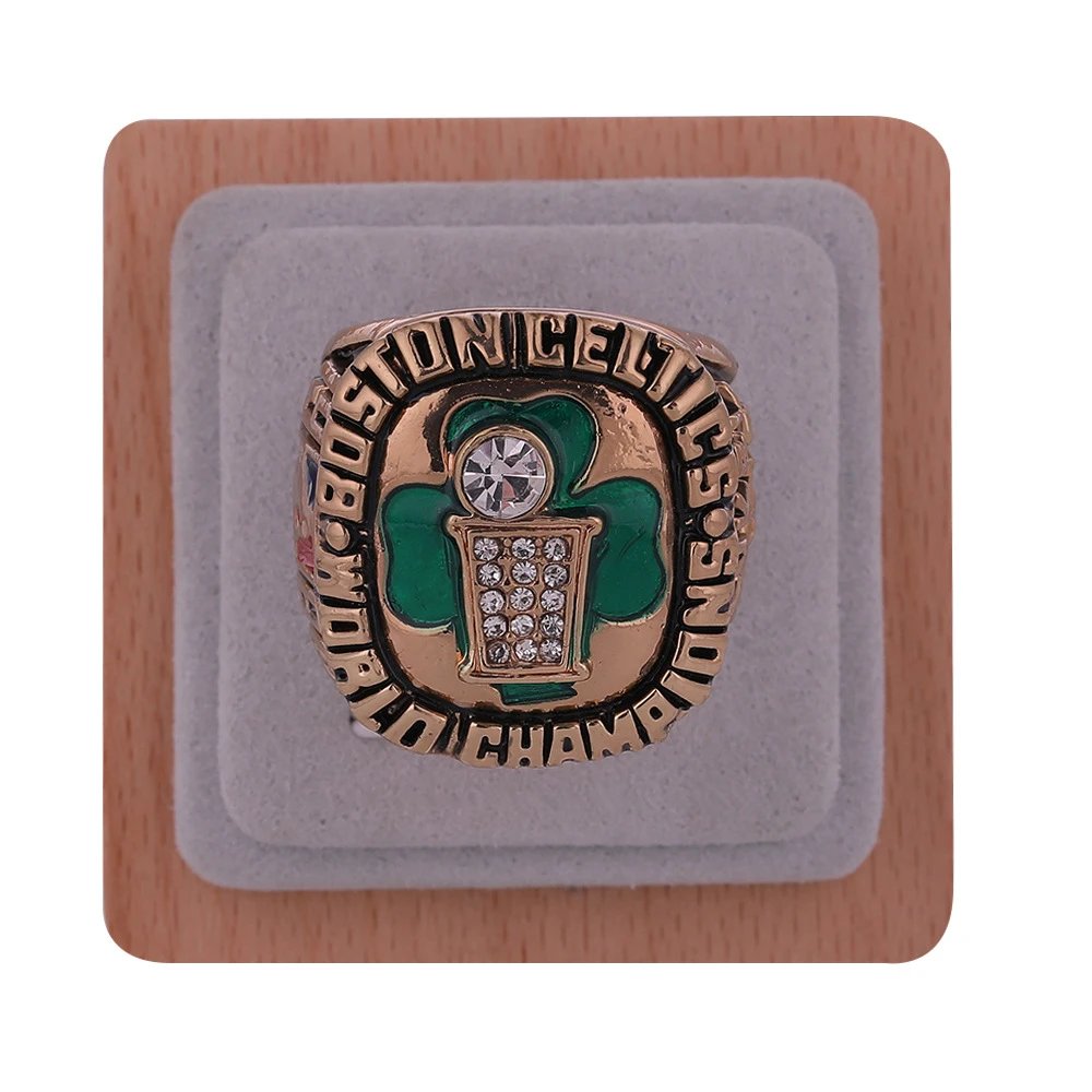 Design Boston Celtics 1986 NBA Championship Ring Replica Gold Jewelry - 6