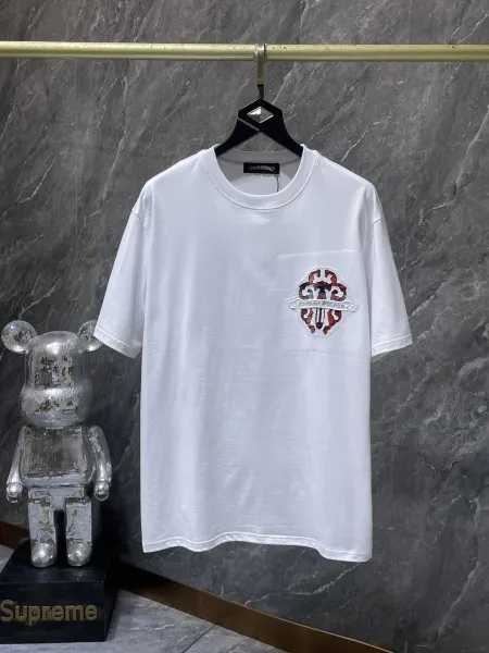 Chrome Hearts Floral Cross Logo White T-Shirt - 5