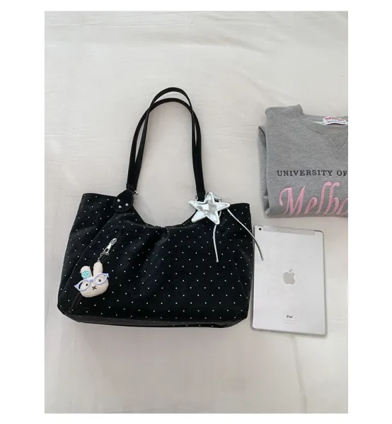 Design Polka Dot Tote Bag White - 47