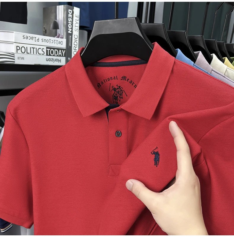 Polo Ralph Lauren Classic Fit Polo Black with Gold Pony Logo Tops Polo - 25
