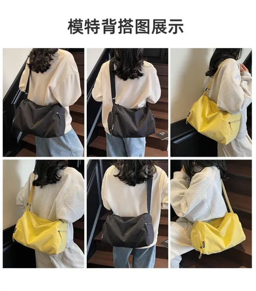 Design ZiYuan Duffle Bag Yellow Travel Bag Duffle Bag - 12
