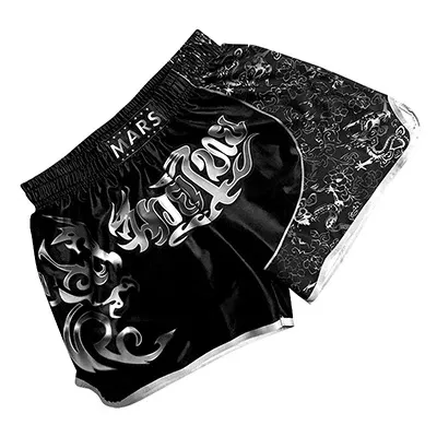 UFC x Venum Venum Sports Black Satin Muay Thai Shorts - 38