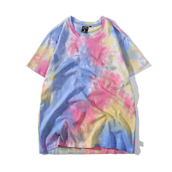 Design Tie-Dye Oversized T-Shirt Multicolor - 1