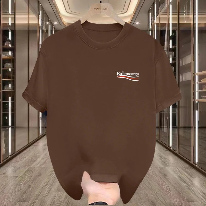 Design Balenciaga Logo Print Black T-Shirt T-Shirts - 9