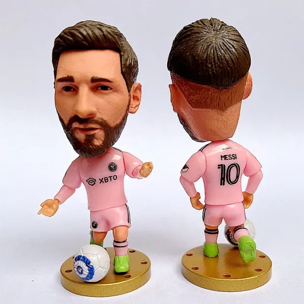 Design Al Nassr FC Cristiano Ronaldo Bobblehead Figure Yellow Blue Jersey Collectible Accessories - 12