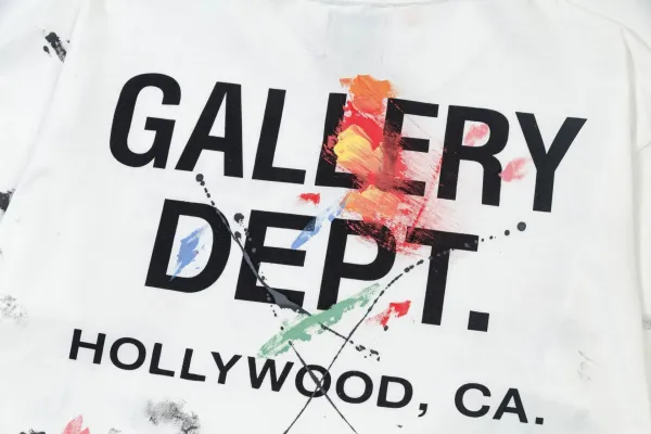 Gallery Dept. Paint Splatter Graphic T-Shirt Black - 9