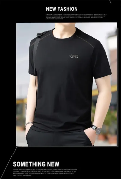 Design Jeep Spirit Classic Black Logo T-Shirt T-Shirts - 12