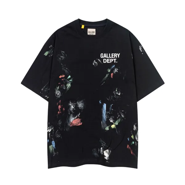 Gallery Dept. Paint Splatter Graphic T-Shirt Black - 5