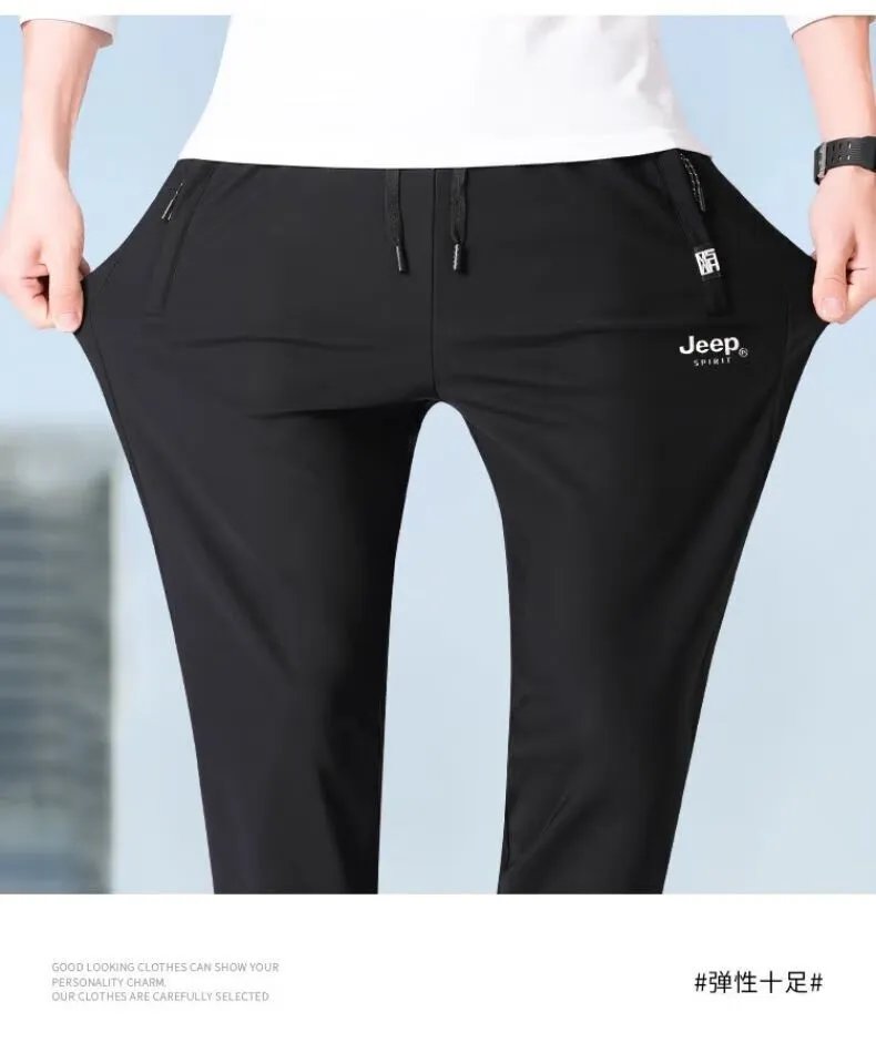 Design Jeep Spirit Ice Silk Pants Black Pants - 18