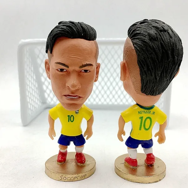 CBF Brazil National Team Mini Figurine Set Yellow / Blue Collectible Accessories - 13