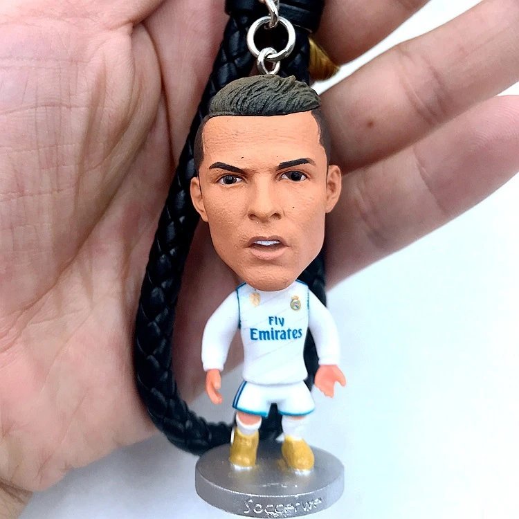 Design PVC Football Player Keychain Set Multicolor Accessories - 9