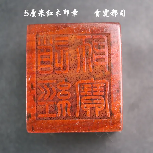 Design Wood Seal Stamp 'Jiutian Xuannü' Traditional Chinese Talisman Accessories - 10