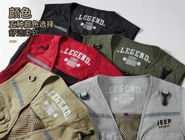 Design Jeep Spirit Legend Utility Vest Beige Vest - 5
